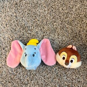 Disney Dumbo and Chip Plush Toy Duo for Mickey Mouse ears